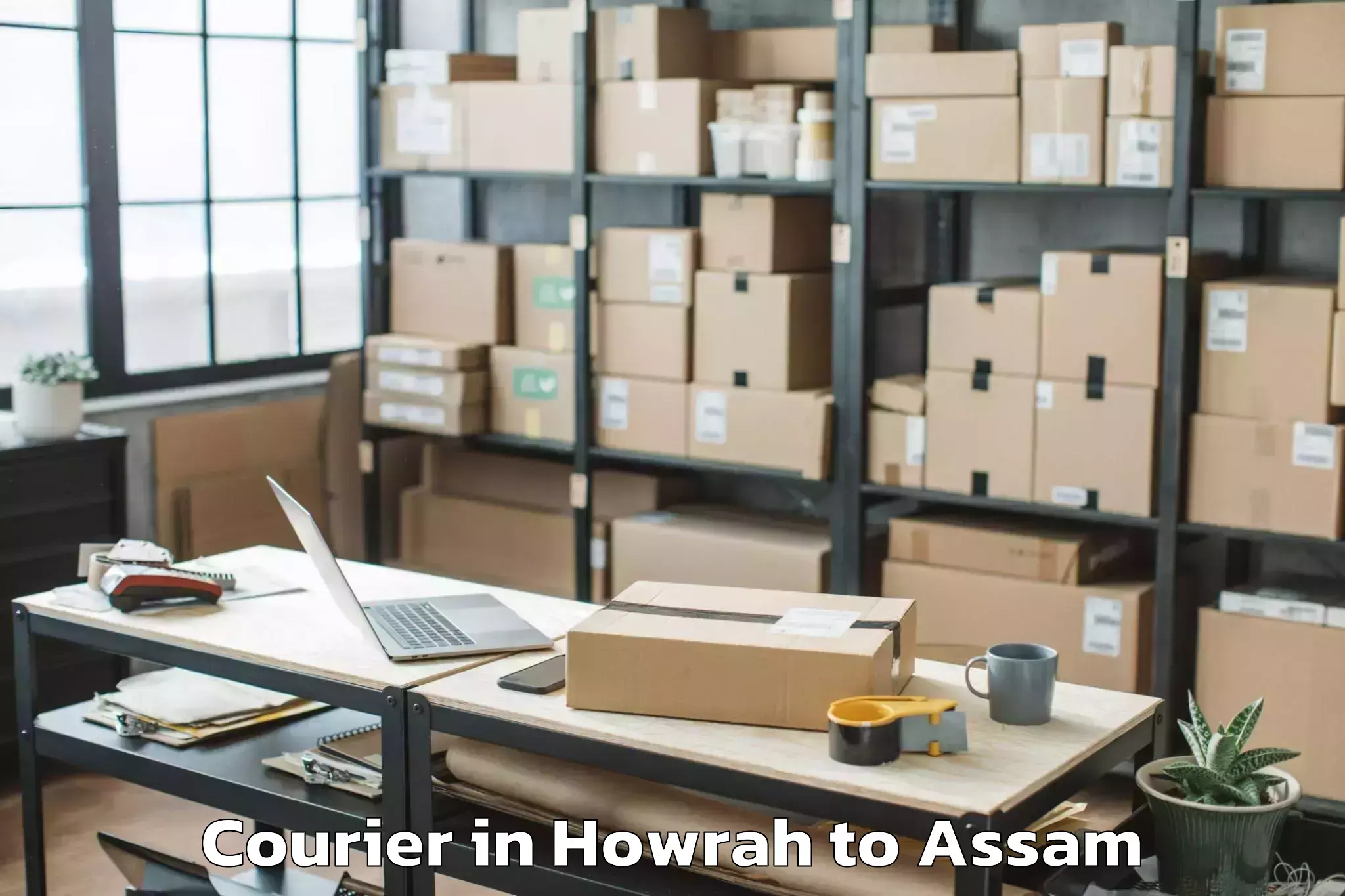 Book Howrah to Mankachar Courier Online